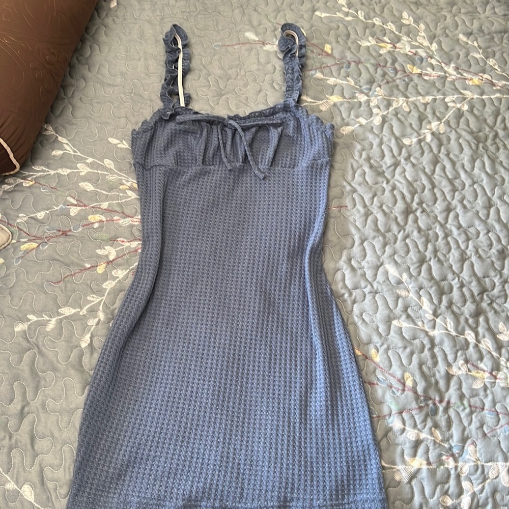Baby Blue Mini Dress for Summer